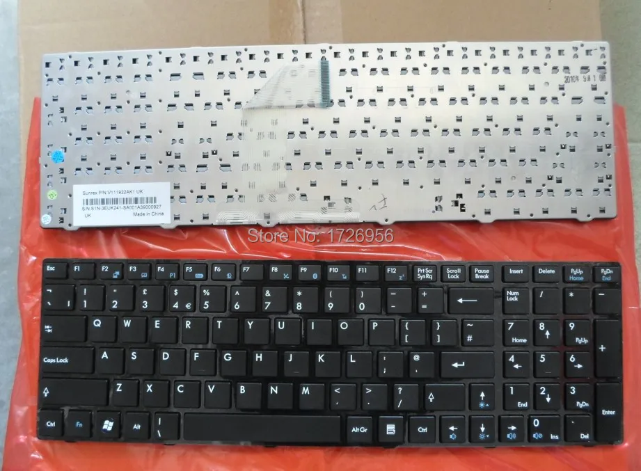 New US laptop keyboard for MSI FX600 FX600-002US FX600-003US FX600MX FX610 FX610MX