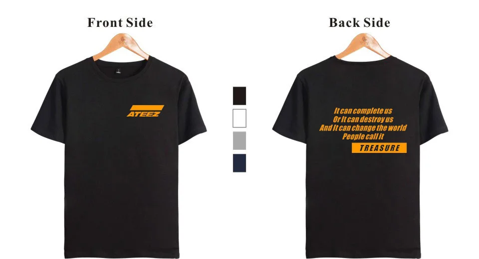 KPOP ATEEZ T Shirt Women Harajuku Casual Cool O-Neck Men's T Shirt