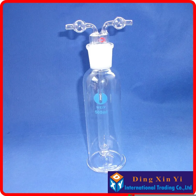 500ml Monteggia gas washing bottle,Porous tube,Lab Glass Gas Washing Bottle muencks