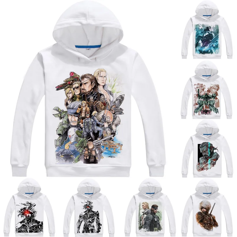 

METAL GEAR Hoodies Multi-style Anime Hoodie Kojima Metal Gear Solid Solid Snake Liquid Snake Raiden BIG BOSS Cosplay Sweatshirts