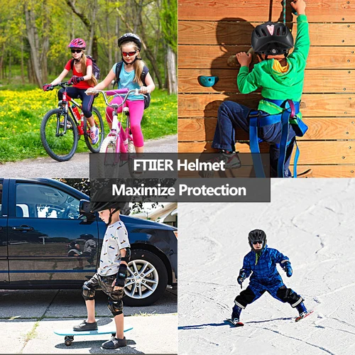 Imagen 2 del producto Casco con Luces LED Traseras para Niños, Protección Facial Completa, para Patinaje, Seguridad, Bicicleta de Equilibrio, Tallas 46-52cm, 2026