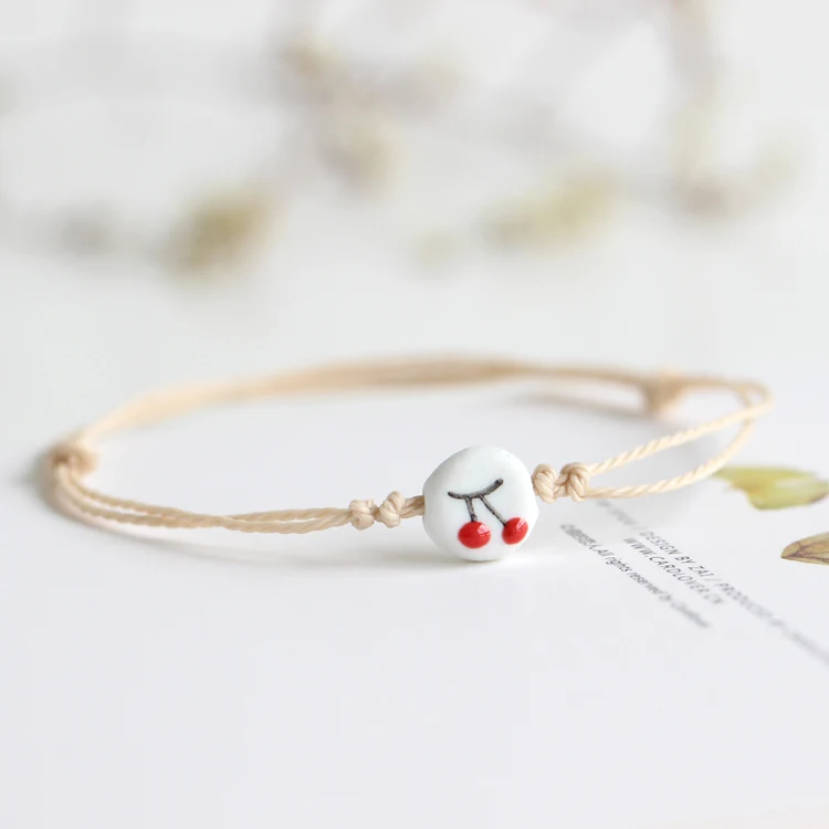 Stundent creative handmade ceramic bracelet jewelry simple fashion jewelry for women  #1559