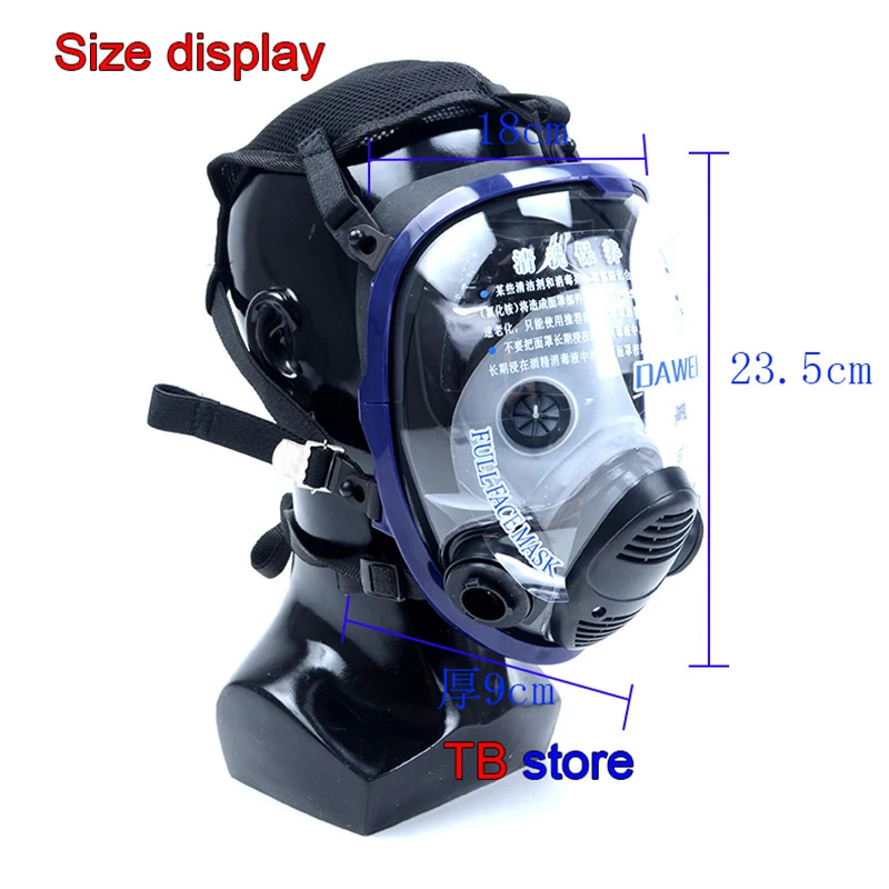 6800 respirator gas mask high quality spherical High definition full face gas mask Universal  SJL filter protective mask