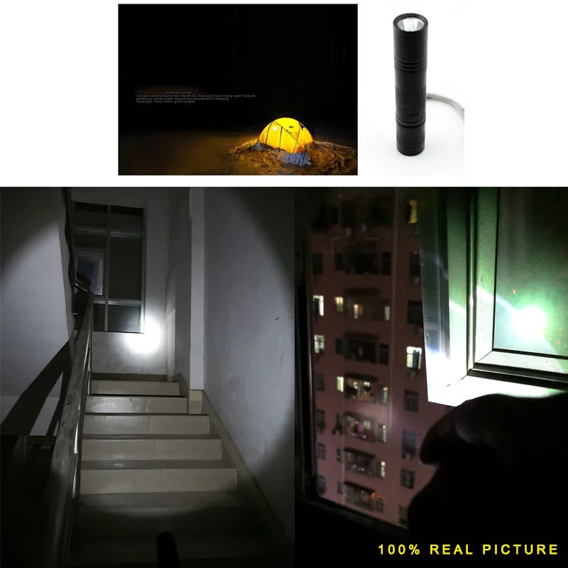 Qvvcev Powerful  LED Flashlight 5-Mode Flash Torch Light 18650 Lampe Torche Protable Penlight Linterna LED Lanternas Camping