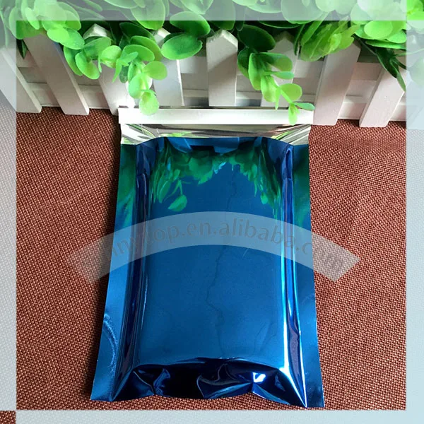 Blue foil mailing bag 114x162mm, 4.5