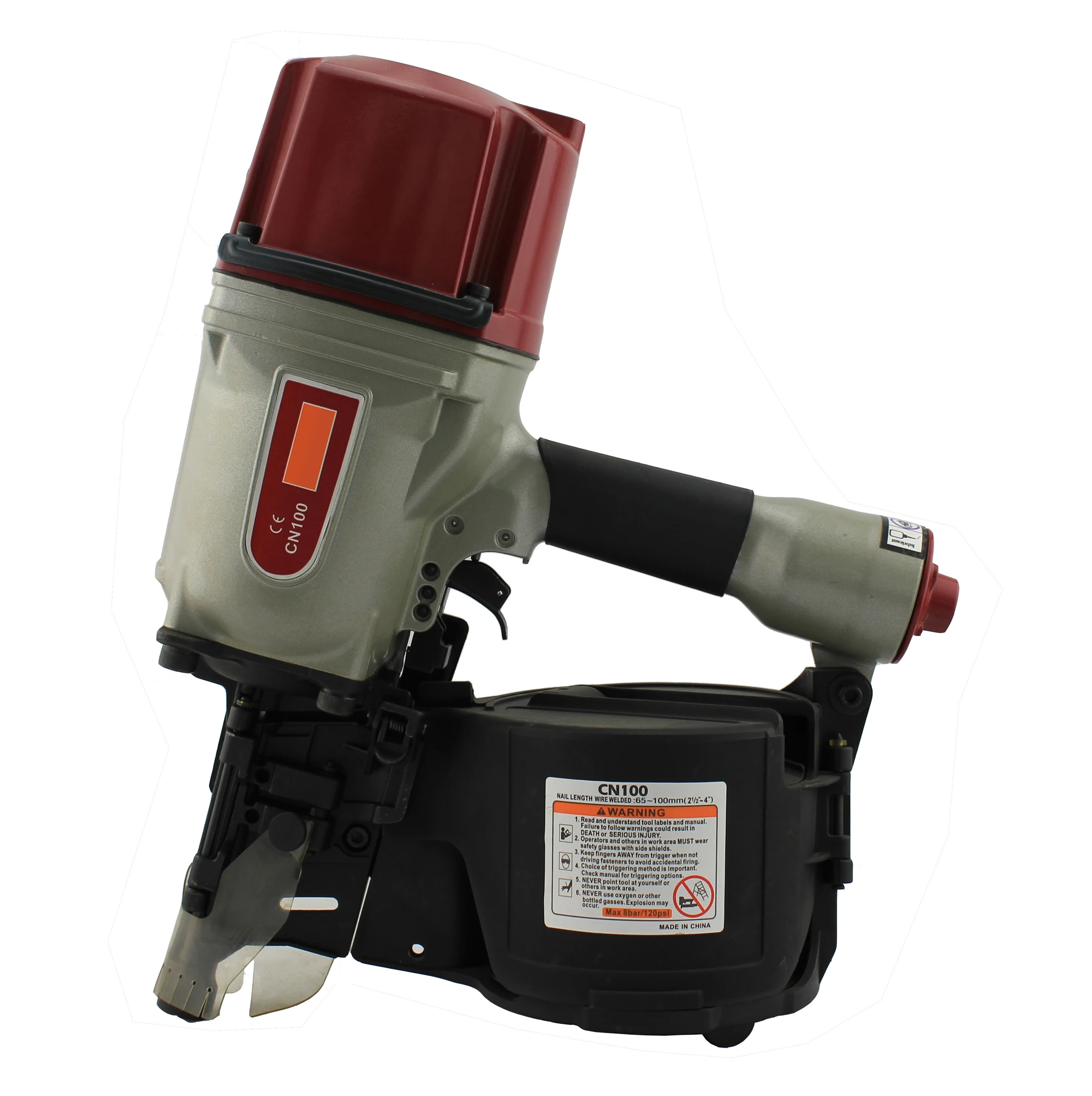 Heavy Duty 100mm AIR COIL NAILER NAIL GUN