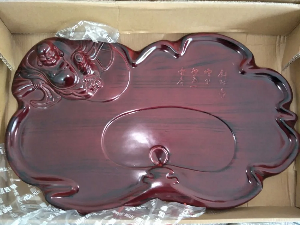 

Resin tea tray teaberries tea sea saucer kung fu tea table tea set 59*34*9cm