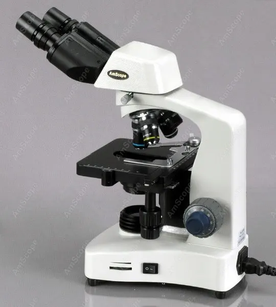 AmScope Supplies 40X-1000X 3W LED Siedentopf Binocular Darkfield Compound Microscope