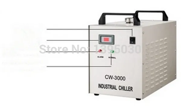 1pc 220V  High quality Co2 laser chiller CW-3000AG 220V 50/60HZ  9L 10M  for 80W CO2 glass laser tube