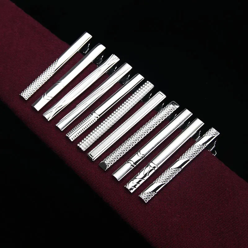 

Brand New Metal Tie Clip For Men Wedding Necktie Tie Clasp Clip Gentleman Ties Bar Crystal Tie Pin For Men's Accessories