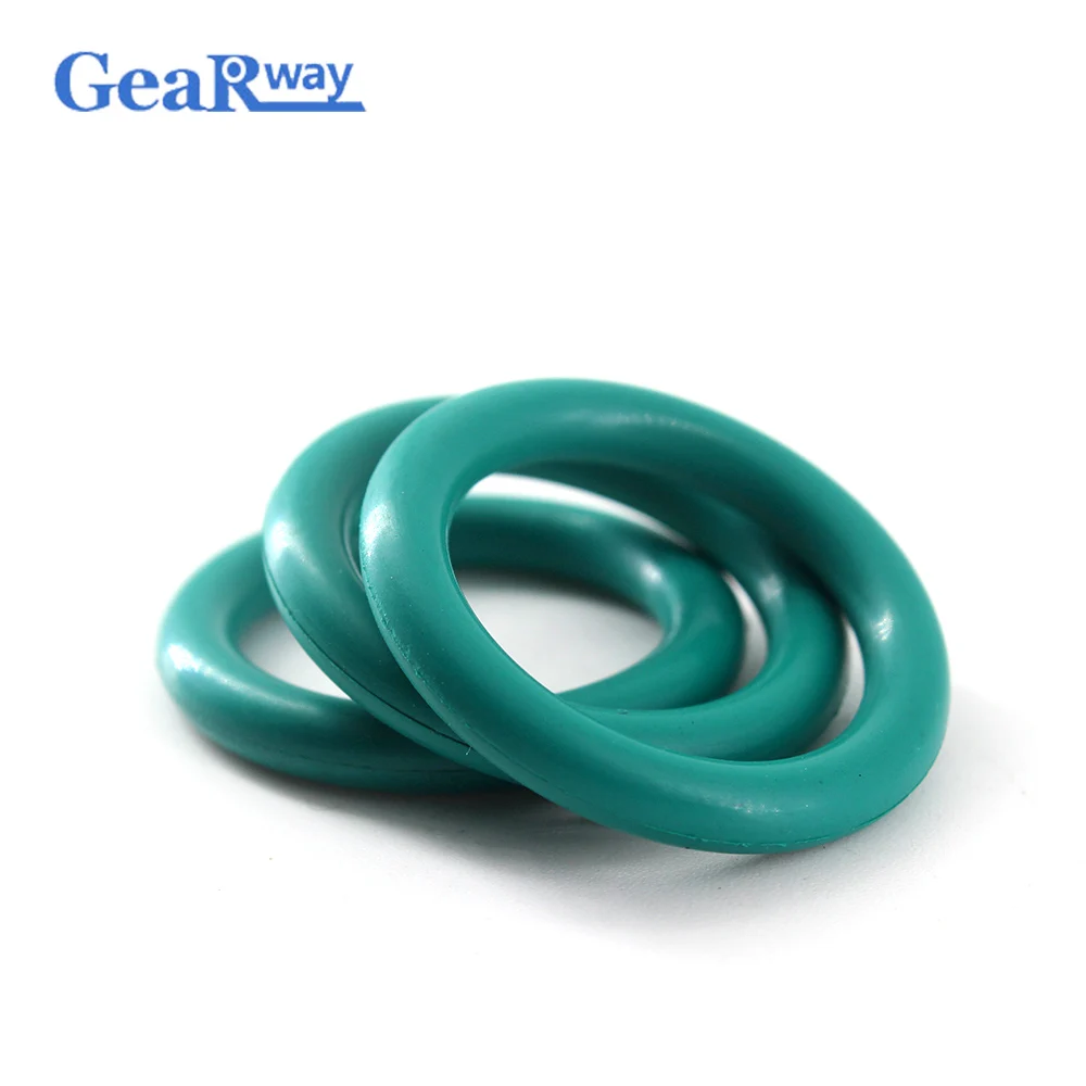 Gearway 5mm CS O Ring Seal Gasket Green FKM O Ring Seal Washer 81/82/83/84/100/105/110mm OD Oil Resistance O Ring Sealing