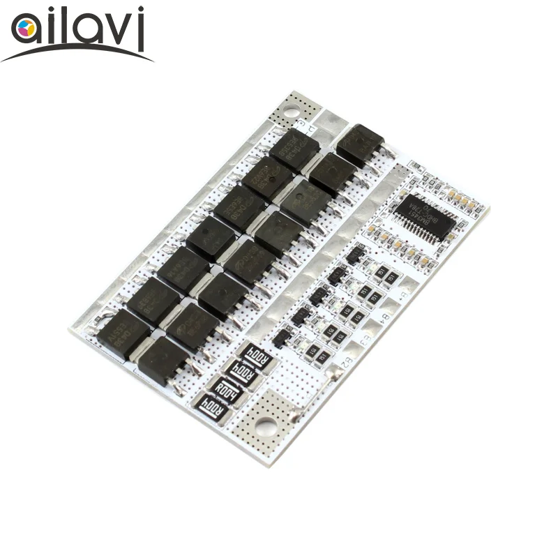 4S 50A Polymer 3.7V Li-ion Battery Protection Tester  With Balance Apply For li-ion Lipo Battery Pack