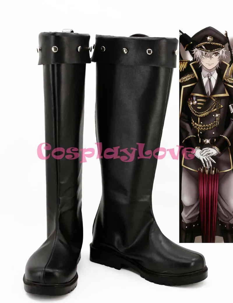 

K RETURN OF KINGS K MISSING KINGS Isana Yashiro Cosplay Shoes Boots Black Hand Made Custom-made For Halloween Christmas Festival