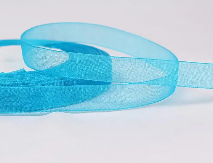 Organza Silk Ribbon 1.2cm 50yards Chiffon Roll Sewing Fabric Supplies Accessories Craft Gift Wrapping Wedding Decoration 45meter image 4