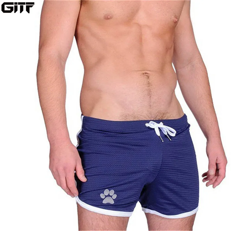 

GITF Mens Gym Fitness Shorts Bodybuilding Run sport Jogging Workout Male 2019 Summer Cool Breathable Mesh men Short Sweatpants