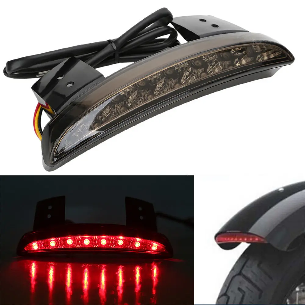 Motorcycle Fender Edge LED Tail Light Rear Lamp for Harley XL 1200X Forty-Eight 1200V Seventy Two  1200R Sportster Roadster