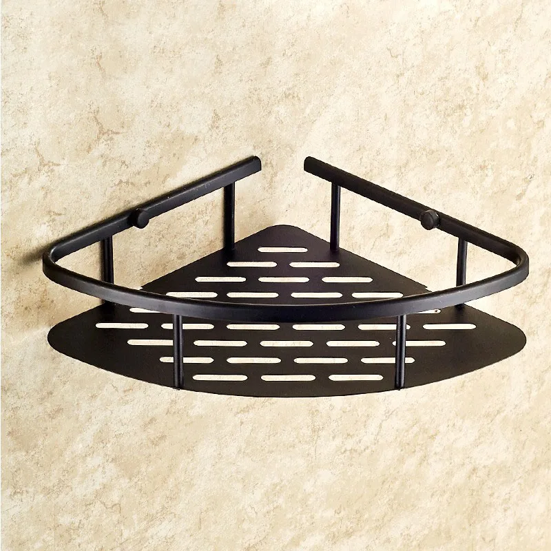 Oil Rubbed Bronze Bathroom Shower Corner Shelf Holder Shelves Storage Shelf Rack Bathroom Basket Holder KD533