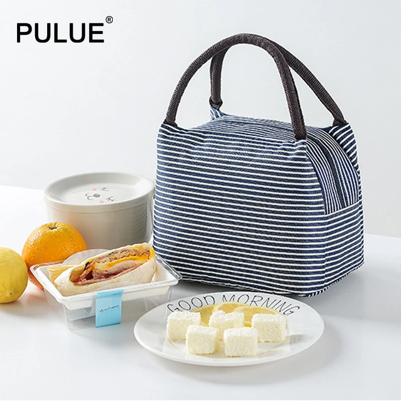 New Portable Waterproof Insulated Lunch Bags Women Cooler Bags Work Travel Picnic Snack Package Girls Food Boxes Kids Bento Tote