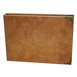 A4 Leather Heart Kraft Paper Notebook / Photo ALBUM / Hand-painted Graffiti Day Book / DIY Leather Wedding Albums