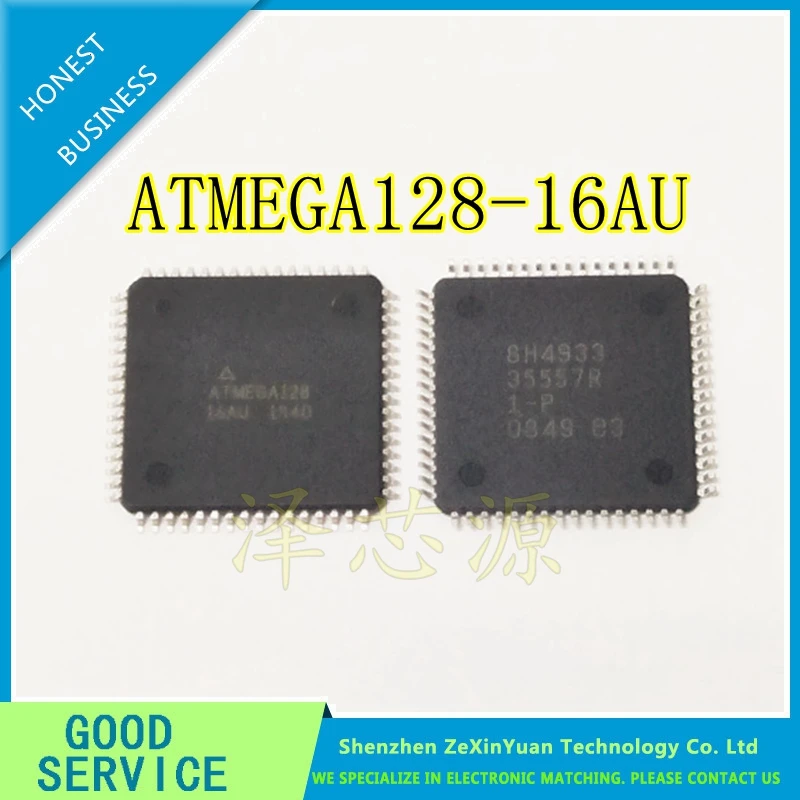 

10pcs/lot ATMEGA128-16AU ATMEGA128 QFP64 8-bit Microcontroller