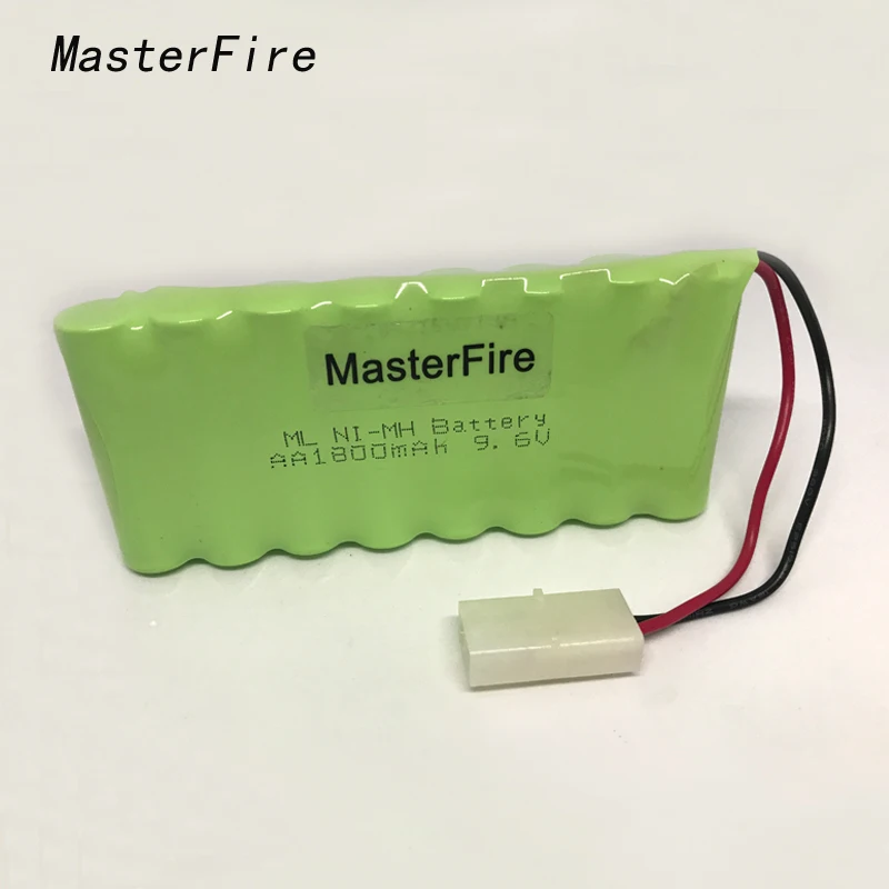 

MasterFire 4pack/lot Original 9.6V 1800mAh 8x AA Ni-MH RC Rechargeable Battery Cell Pack for Helicopter Robot Car Toys with Plug