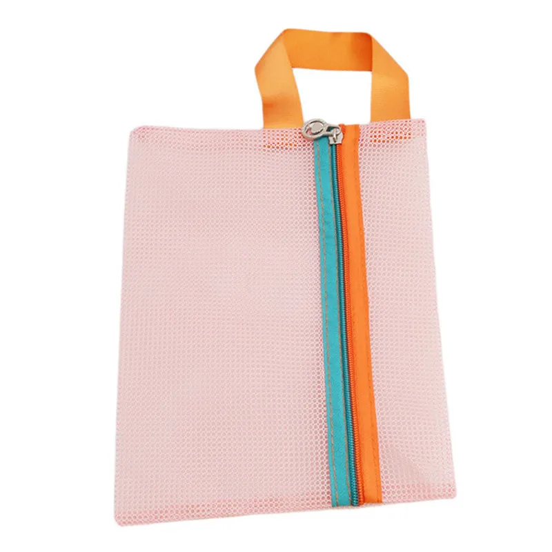 4 pz/set piccole donne maglia borsa cosmetica spazzolino da denti matita rossetto trucco organizzatore borsa trasparente pochette leggera