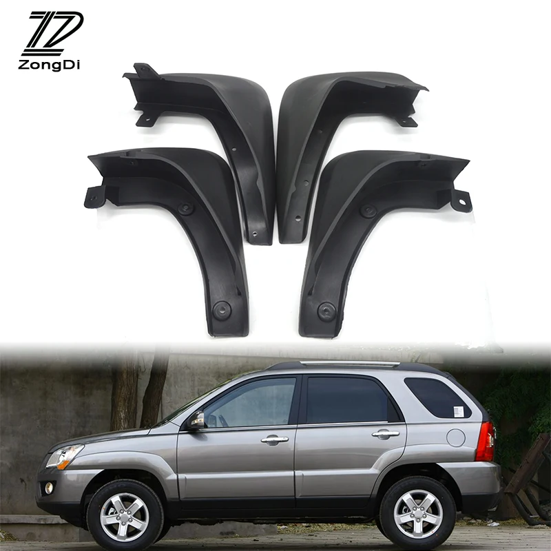 

ZD Car Front Rear Mudguards For 2004 2005 2006 2007 2008 2009 2010 KIA Sportage W/O Cladding Accessories Mudflap Styling Fenders