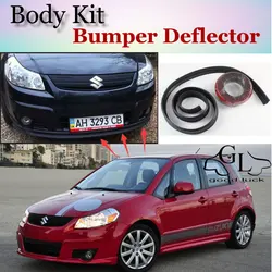 Bumper Lip Deflector Lips For Suzuki SX4 SX-4 SX 4 Neo Baleno Front Spoiler Skirt For TopGear Car Tuning View / Body Kit / Strip