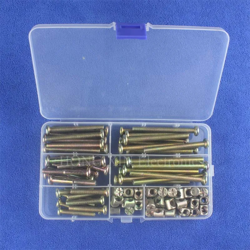 

Болты M6x35/45/55/100 с цинковым покрытием и шестигранным приводом, 65/75 шт.