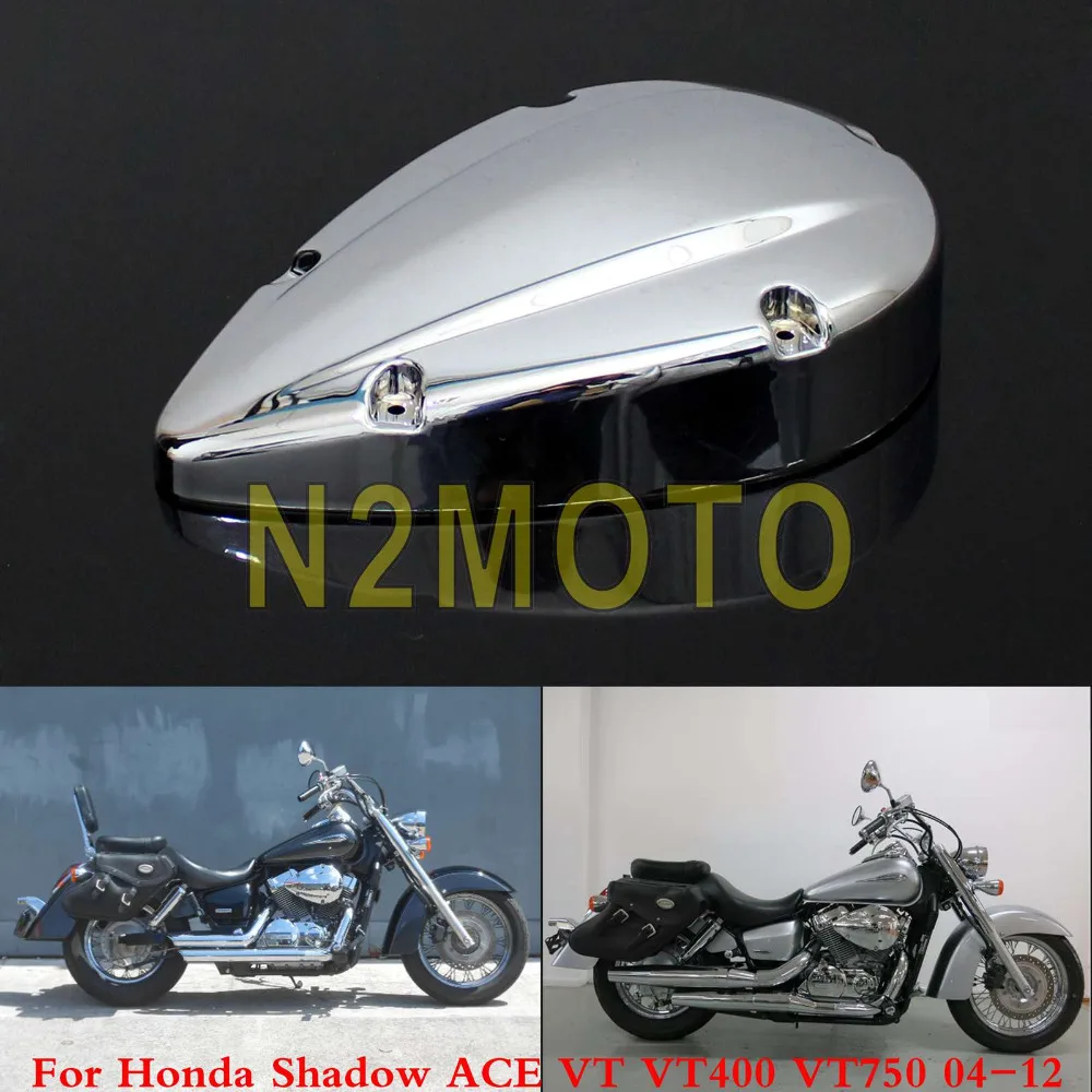 Motorcycle Chrome Air Filter Cover Air Cleaner Protection Guard for Honda Shadow ACE VT VT400 VT750 2004-2012 ABS Plastic