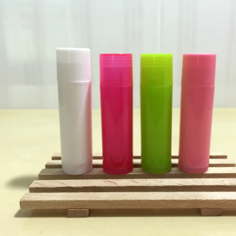 10PCS Lipstick fashion cool lip tubes 4 colors Containers white green red pink liptube colorful lipsticks Empty LIP BALM Tubes