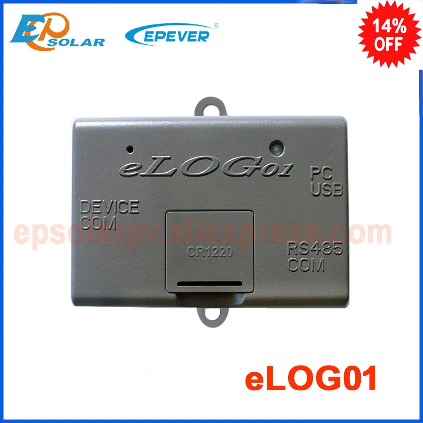 eLOG01 the function record and down datas matched with solar controller mainly for photovoltaic cells batteries equipment