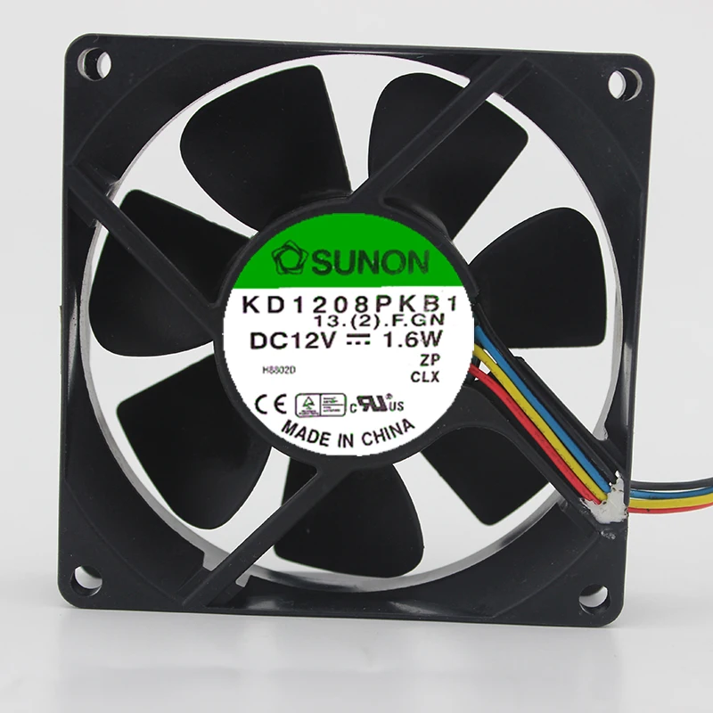 

Новый оригинальный 8020 KD1208PKB1 8 см 12 в 1,6 Вт 4-проводной Стандартный вентилятор шасси