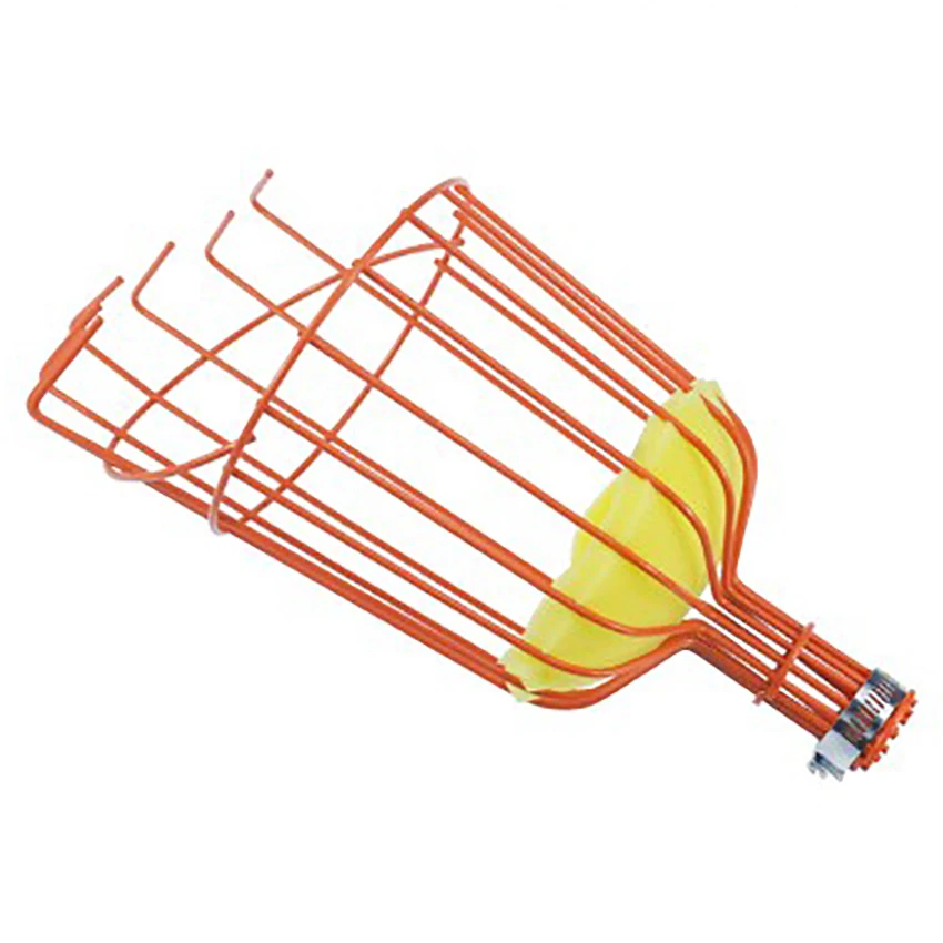 Accesorios de jardín, cesta profunda de aluminio para recoger frutas, práctico recolector de frutas hortícola, jardinería, manzana, melocotón, herramientas de recolección