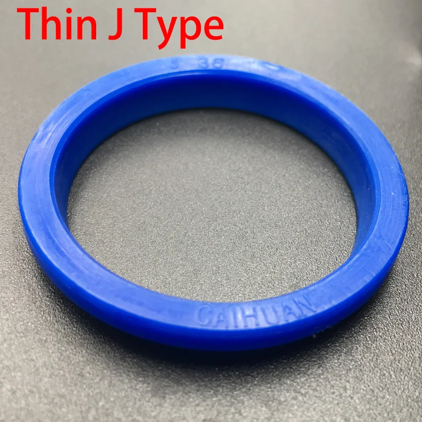 Thin J Type 110*122*4/8 110x122x4/8 120*132*4/8 120x132x4/8 TPU Hydraulic Piston Rod Dustproof Grooved Lip Ring Gasket Oil Seal