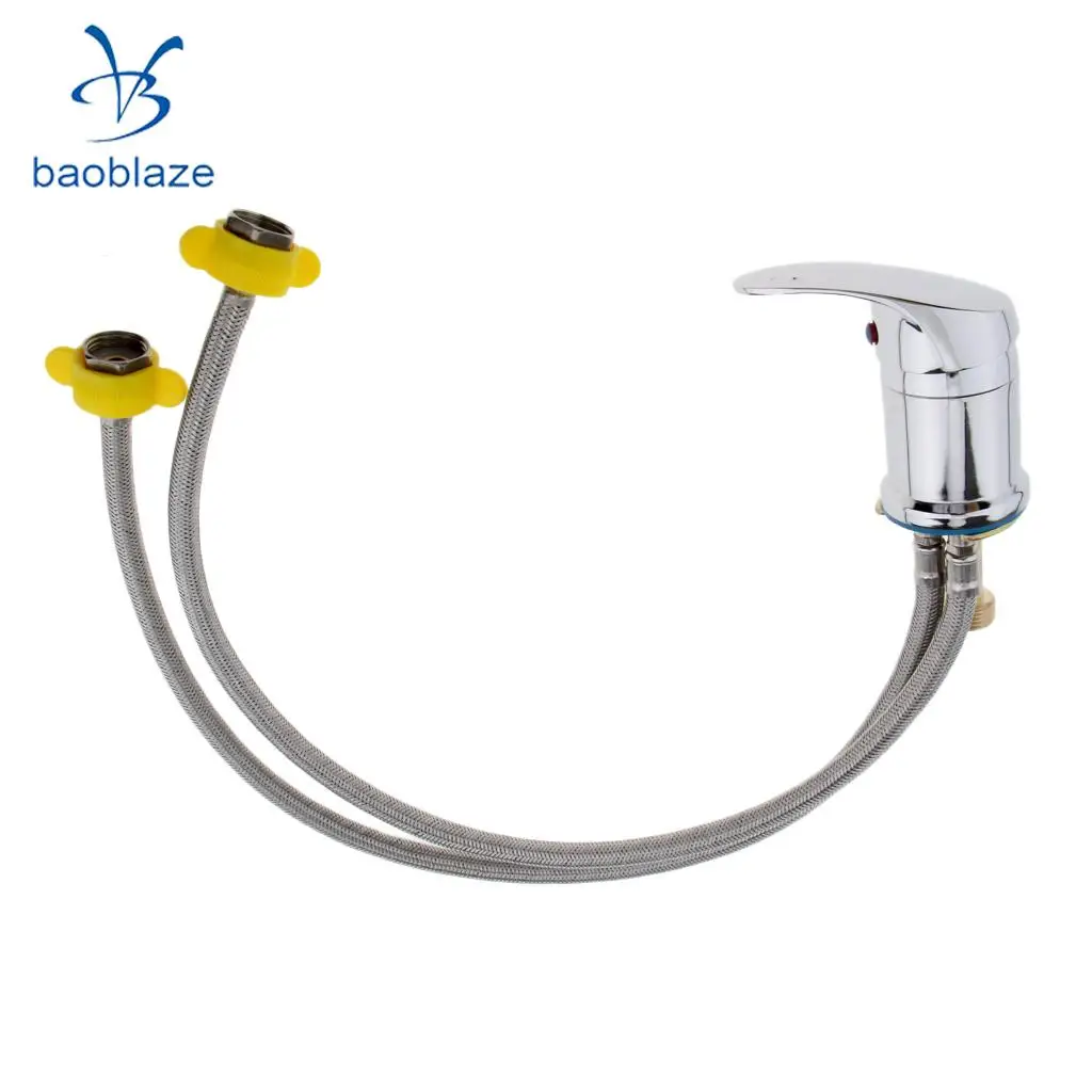 Hot & Cold Faucet with Hose Replacement Part for Spa Beauty Salon Shampoo Bowl 60 cm/70 cm/80 cm