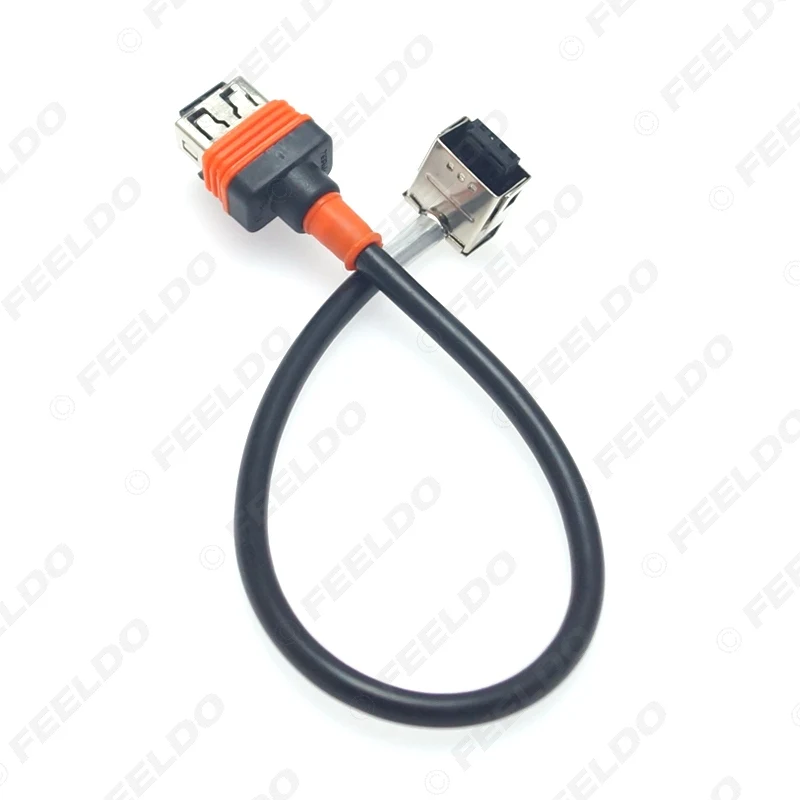 FEELDO 1PC Car HID Xenon Light High Voltage Wire Harness Cable for D1S D1C D1R Xenon Ballast bulb D1 D3 HID Plug Socket Adapter