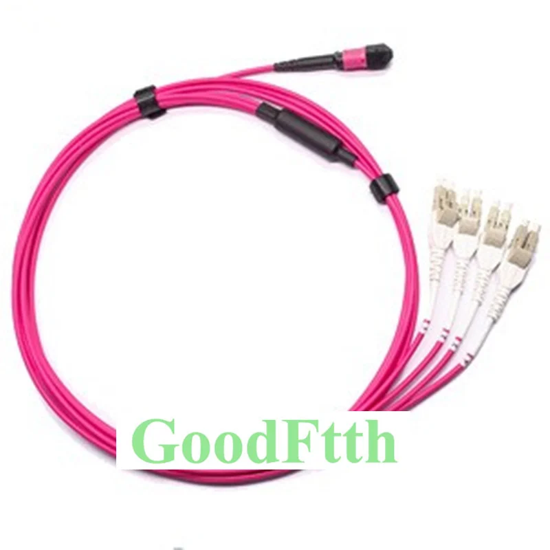 

Fiber Patch Cords Female MPO-4LC DX Uniboot OM4 8C GoodFtth 1m 2m 3m 4m 5m 6m 7m 8m 10m 15m 2pcs/Lot