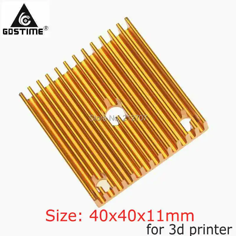 

30PCS Gdstime For 3D Printer Extruder Radiator Fins Makerbot MK7 MK8 Aluminum 40x40x11mm Heatsink