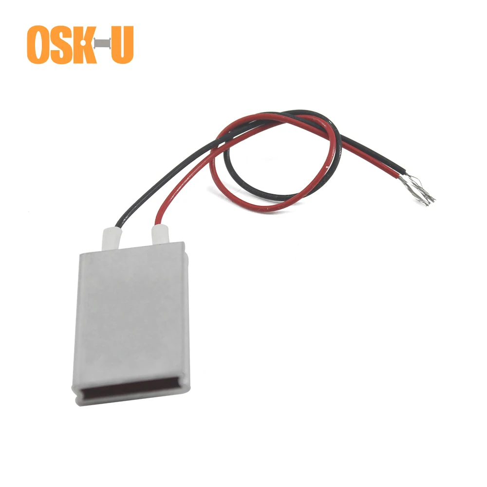 OSKIU 35x20x5mm 12V PTC Heating Element 60 Celsius Degree Constant Temperature PTC Heater Plate Wattage 2-4W Heater Element