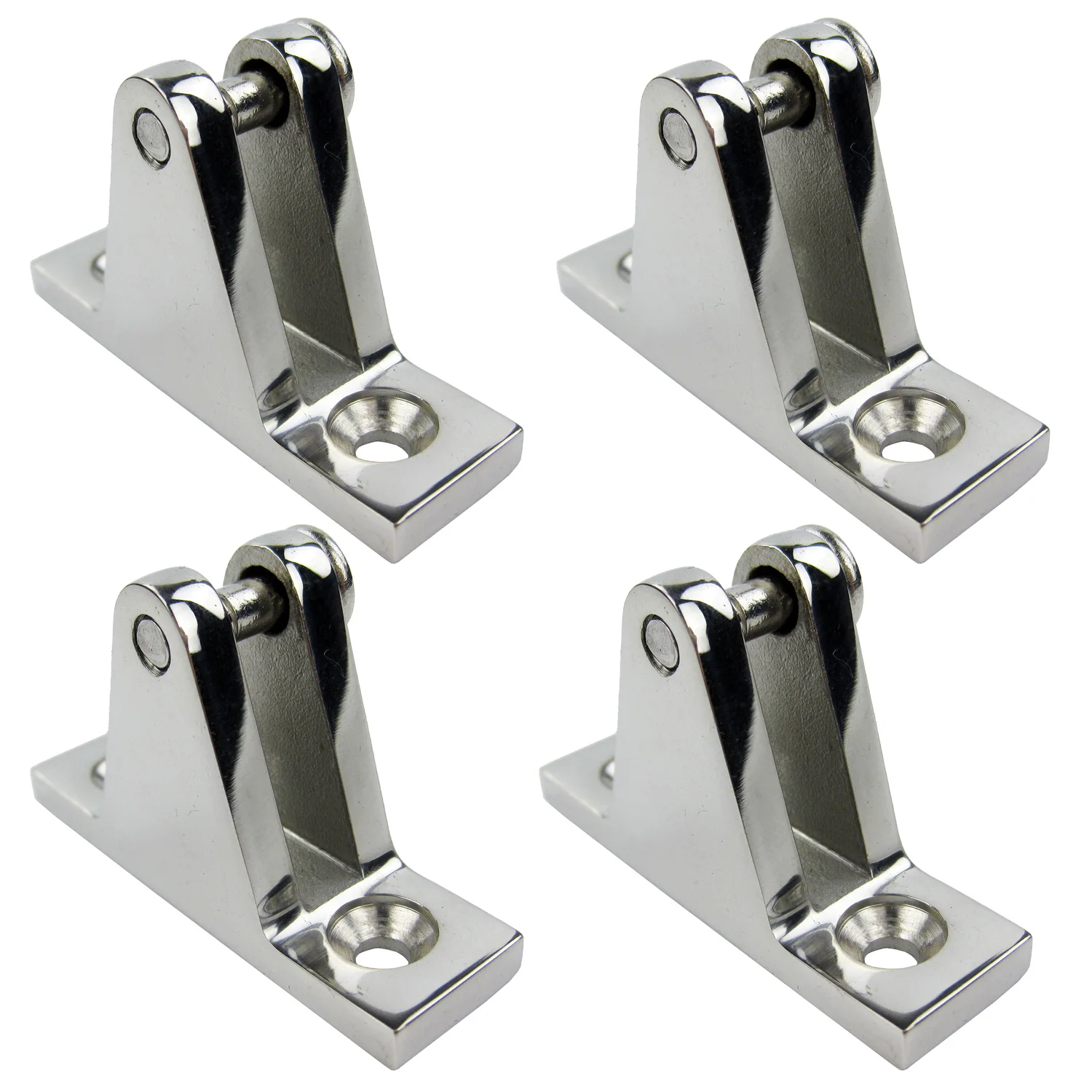 

4PCS Stainless Boat Deck Hinge Bimini Top Fitting 90 Degree Pin Marine Hardware