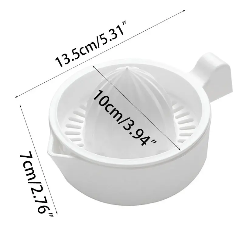 Mini Kunststoff Doppel Schicht Haushalt Citrus Entsafter Orange Lemon Fruit Squeezer Tasse Mit Gießen Auslauf Tragbare Küche