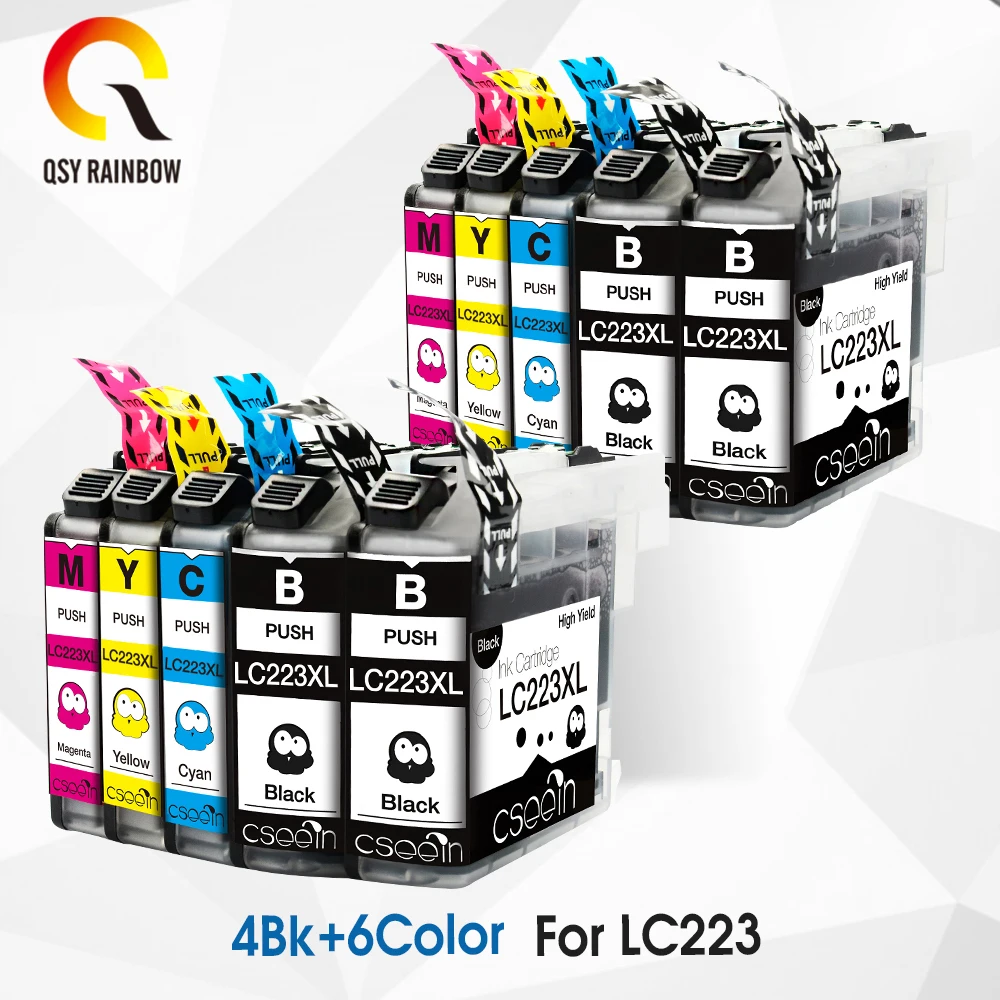 

LC223 xl for Brother DCP-J4120DW J562DW MFC-J480DW J680DW J880DW J4420DW J4620DW J4625DW compatible ink cartridge chipped