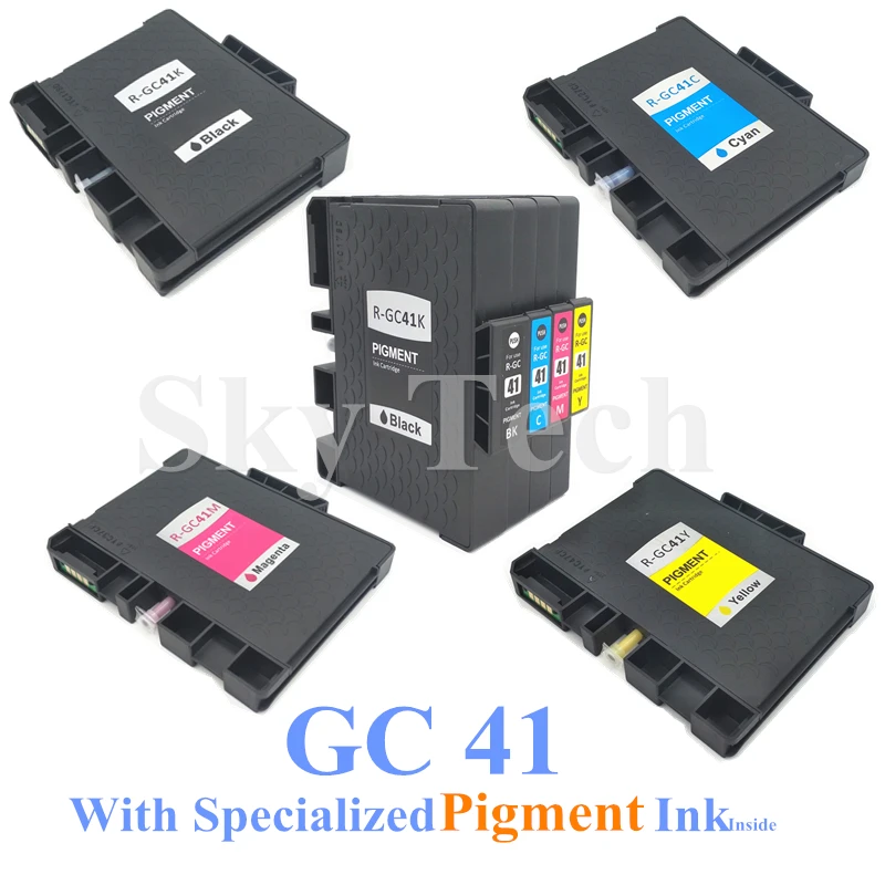 Compatible cartridge For Ricoh GC41 GC-41 , For Ricoh Ricoh SG 3110DNw/3110SFNw/3100SNw/2100N/3110DN/7100DN . With Pigment Ink