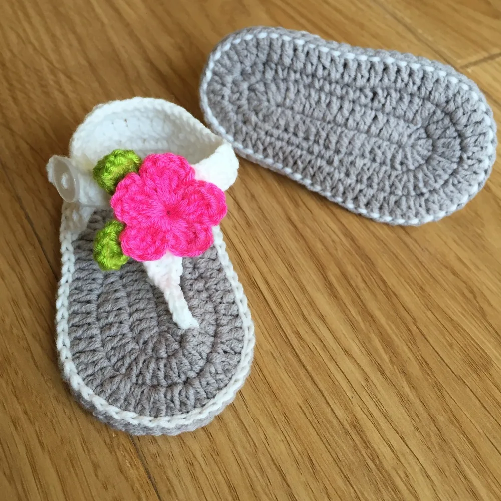 QYFLYXUE handmade Crochet baby shoes, Newborn baby casual shoes