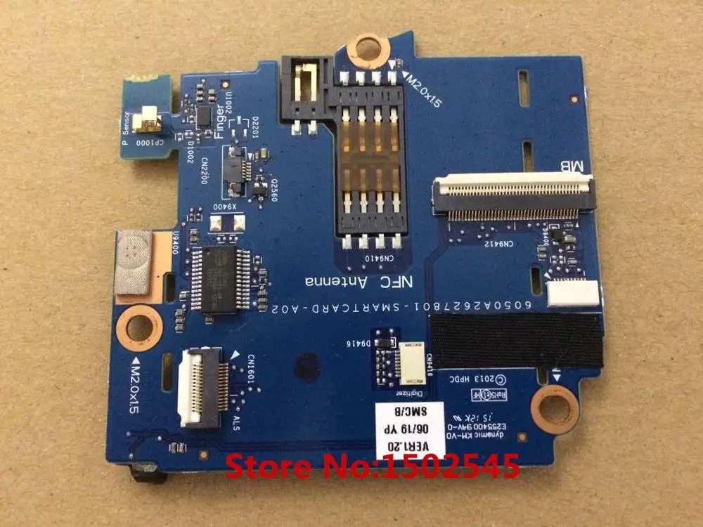 

Free Shipping Original Laptop Card Reader Board for HP Pro X2 612 G1 SIM Card Board 6050A2627801-SMARTCARD-A02