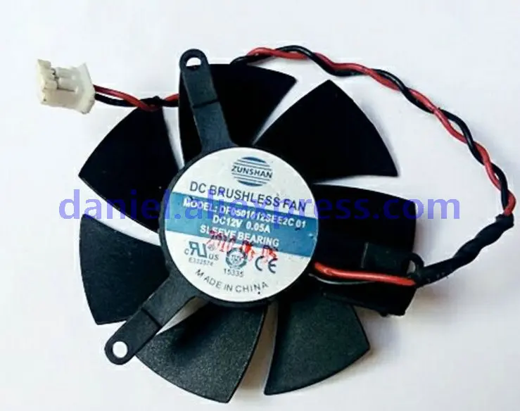 

New Sapphire DF0501012SEE2C Hole Spacing 39 Diameter 47 12V 0.05A Display Card Fan 2 Needles