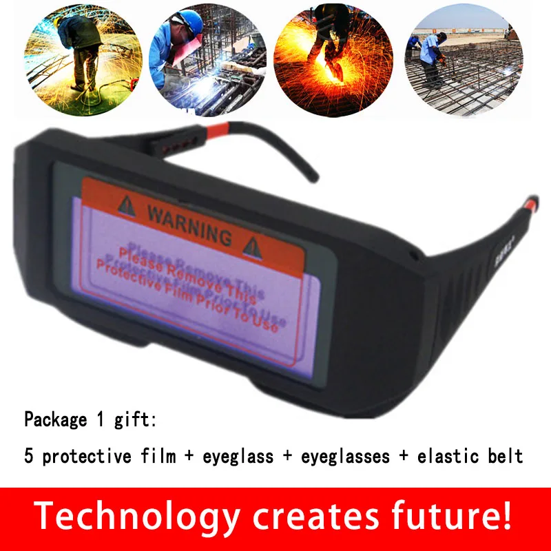 

olar Powered Auto Darkening Goggle Welder Glasses Arc PC Lens Great Goggles For Welding Protection Mayitr