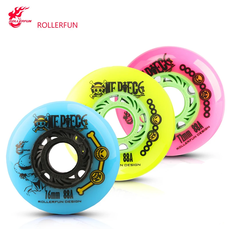 

88A ROLLERFUN Inline Skates Free FSK Slalom Slide 88 Wheel 72mm 76mm Roller Wheels for SEBA HV HL KSJ WFSC RB skate Patines Tire