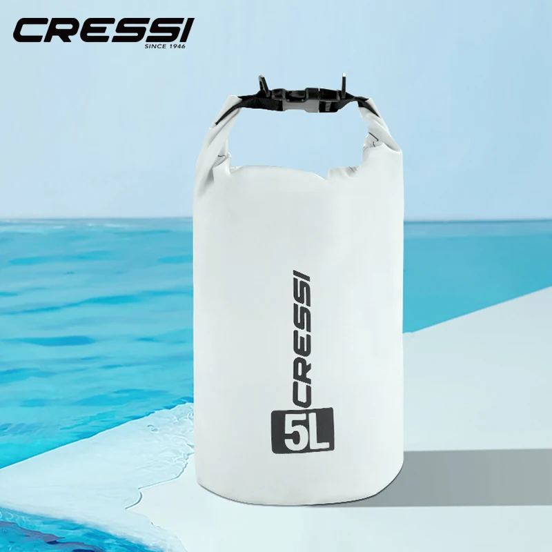 Cressi Dry Bag Big Volume Waterproof for Snorkeling Diving Equipment 5L 10L 15L 20L Easy Carry